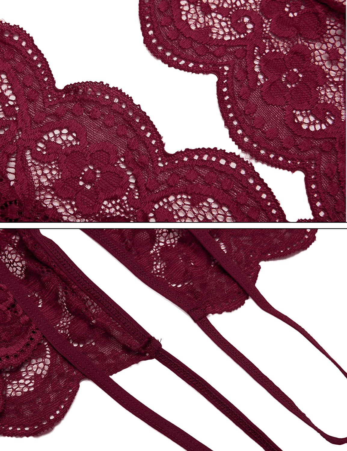 Ababoon Women One Piece Lingerie Lace Sexy Baby Dolls Teddy Sleepwear Apparel & Accessories > Clothing > Underwear & Socks > Lingerie Kylie Max