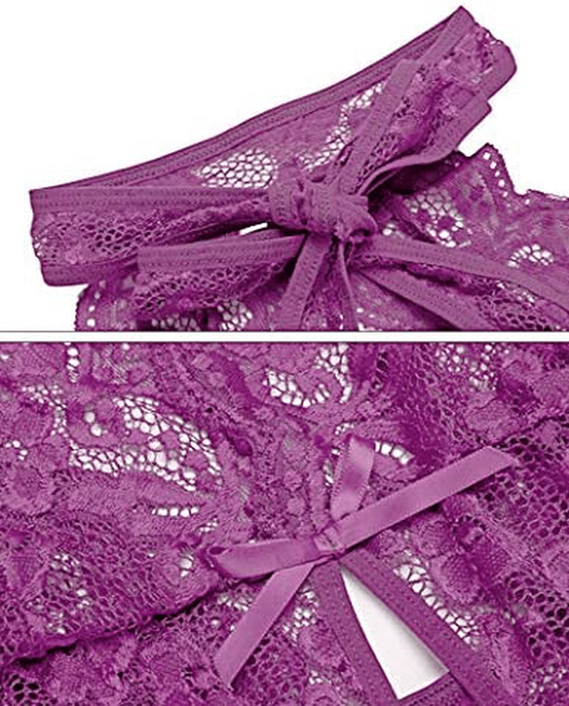 Ababoon Women One Piece Lingerie Lace Sexy Baby Dolls Teddy Sleepwear Apparel & Accessories > Clothing > Underwear & Socks > Lingerie Kylie Max
