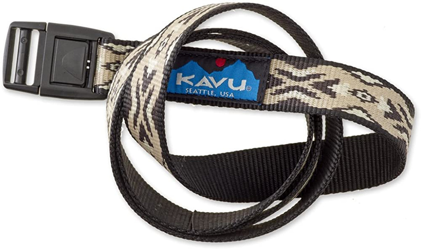 KAVU Burly Belt 1 Inch Nylon Adjustable Waist - Made in America Apparel & Accessories > Clothing Accessories > Belts KAVU-Outdoors Brown Tribal One Size
