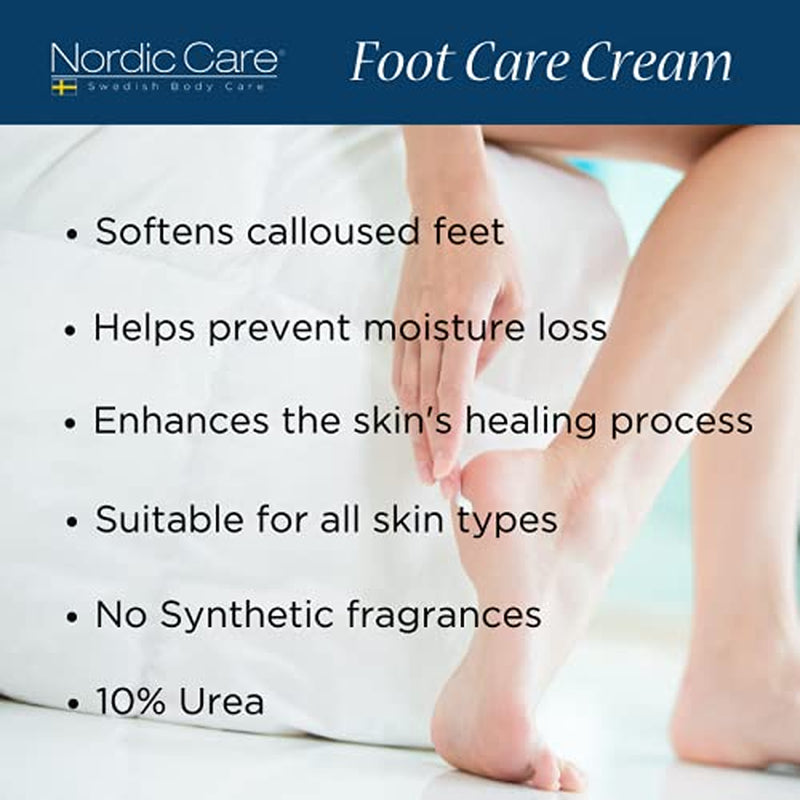 Nordic Care Foot Care Cream 6 Ounces. (Pack of 2) plus Hand Cream. Hydrates and Treats Severely Cracked Heels. Health & Beauty > Personal Care > Foot Care Nordic Care