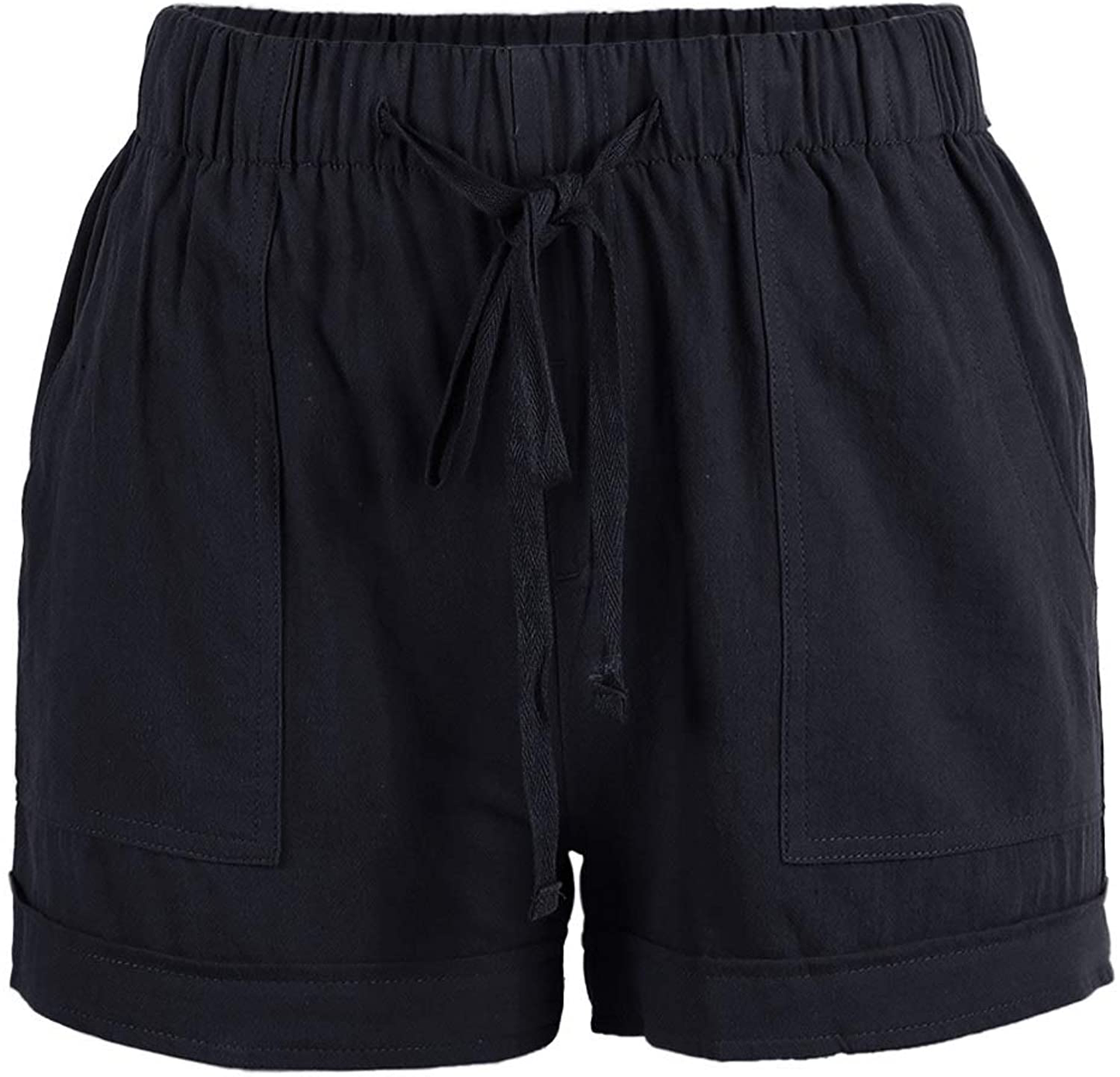 Acelitt Women Comfy Drawstring Casual Elastic Waist Pocketed Shorts,S-3Xl Apparel & Accessories > Clothing > Shorts Kylie Max