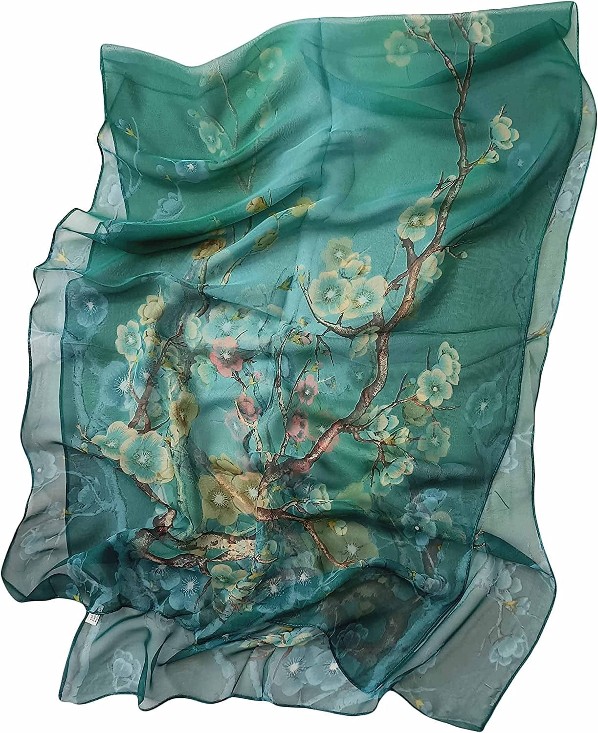 Acotavie 2 Pcs Scarfs for Women Lightweight Scarves Fashion Floral Print Shawls Holiday Gifts Scarf Apparel & Accessories > Clothing Accessories > Scarves & Shawls Acotavie