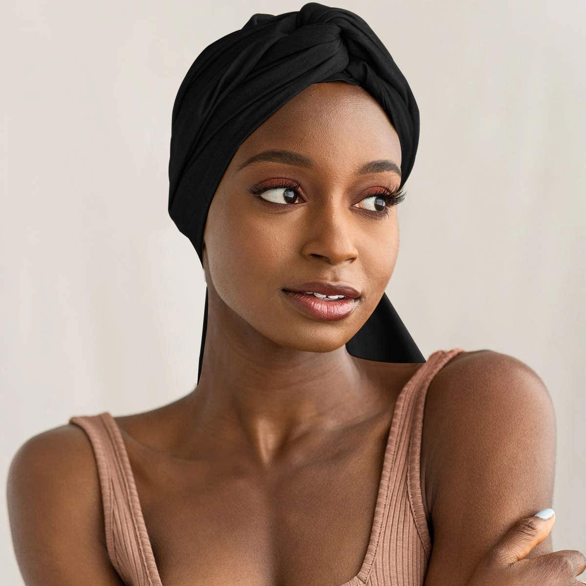 ACRABROS Stretch Jersey Turban Head Wrap, Urban Hair Scarf - Ultra Soft, Extra Long 79” X 32”,Breathable Apparel & Accessories > Clothing Accessories > Headwear ACRABROS