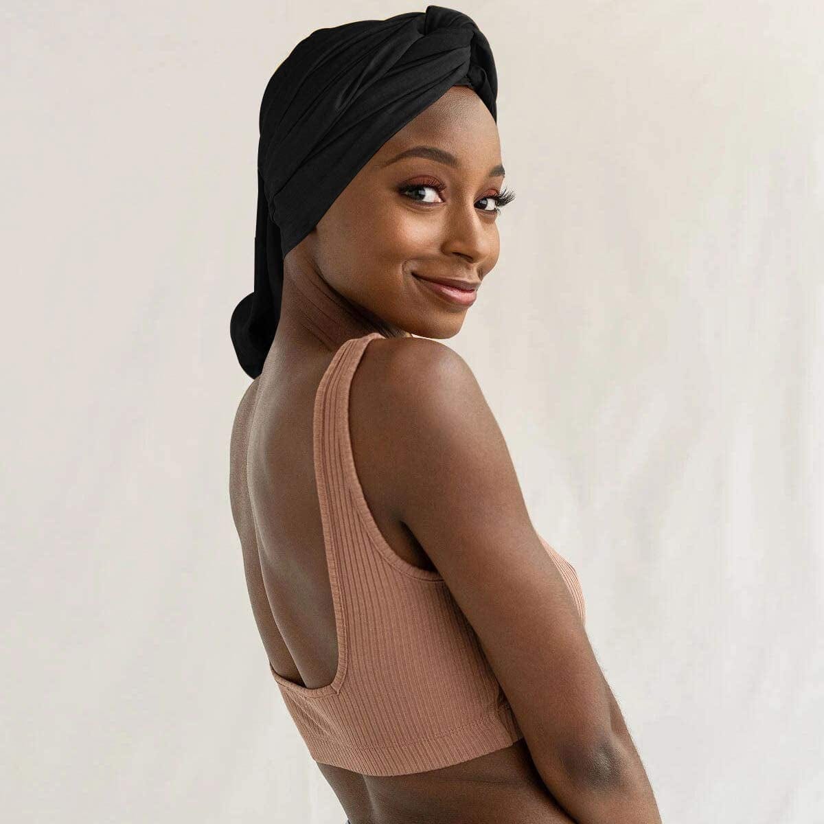 ACRABROS Stretch Jersey Turban Head Wrap, Urban Hair Scarf - Ultra Soft, Extra Long 79” X 32”,Breathable Apparel & Accessories > Clothing Accessories > Headwear ACRABROS