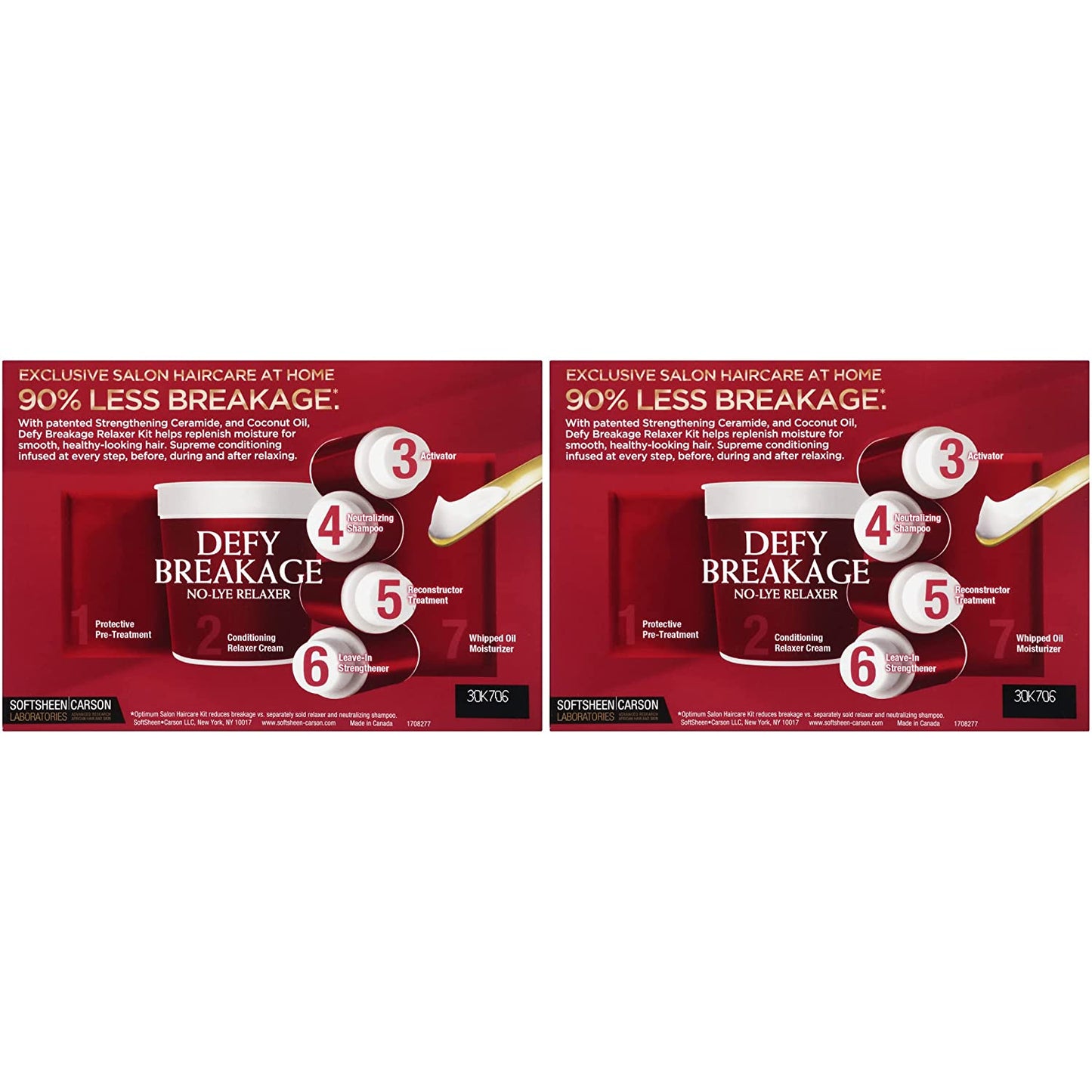 Softsheen-Carson Optimum Salon Hair Care Defy Breakage No-Lye Relaxer, Regular Strength for Normal Hair Textures, Optimum Salon Haircare, Hair Relaxer with Coconut Oil, Pack of 2 Health & Beauty > Personal Care > Hair Care Soft-Sheen Carson