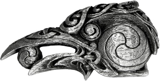 Pewter Celtic Knot Raven Belt Buckle Apparel & Accessories > Clothing Accessories > Belt Buckles Dryad Design