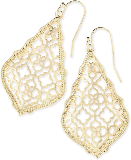 Addie Drop Earrings for Women in Filigree, Fashion Jewelry GOLD-PLATED
