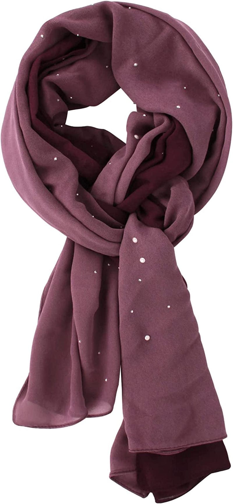 Adela Women Lightweight Scarf Muslim Turban Hijab Cap Long Scarf Wrap Shawl Apparel & Accessories > Clothing Accessories > Scarves & Shawls Adela Boutique Ac- #7