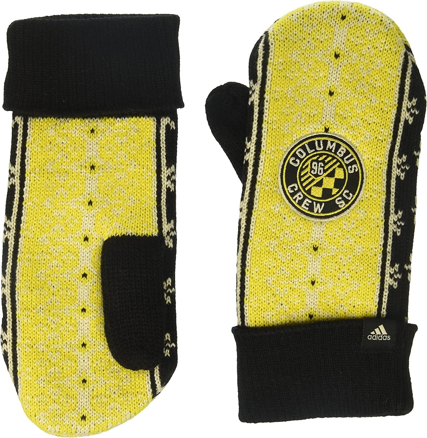 Adidas Adult Women Fair Isle Mitten Apparel & Accessories > Clothing Accessories > Gloves & Mittens Adidas Licensed Division - Headwear Black/Yellow Columbus Crew One Size