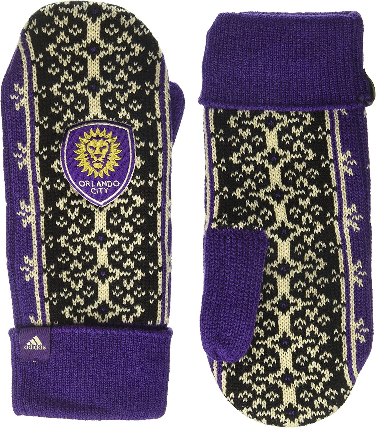 Adidas Fair Isle Mitten Apparel & Accessories > Clothing Accessories > Gloves & Mittens adidas Purple/Black One Size