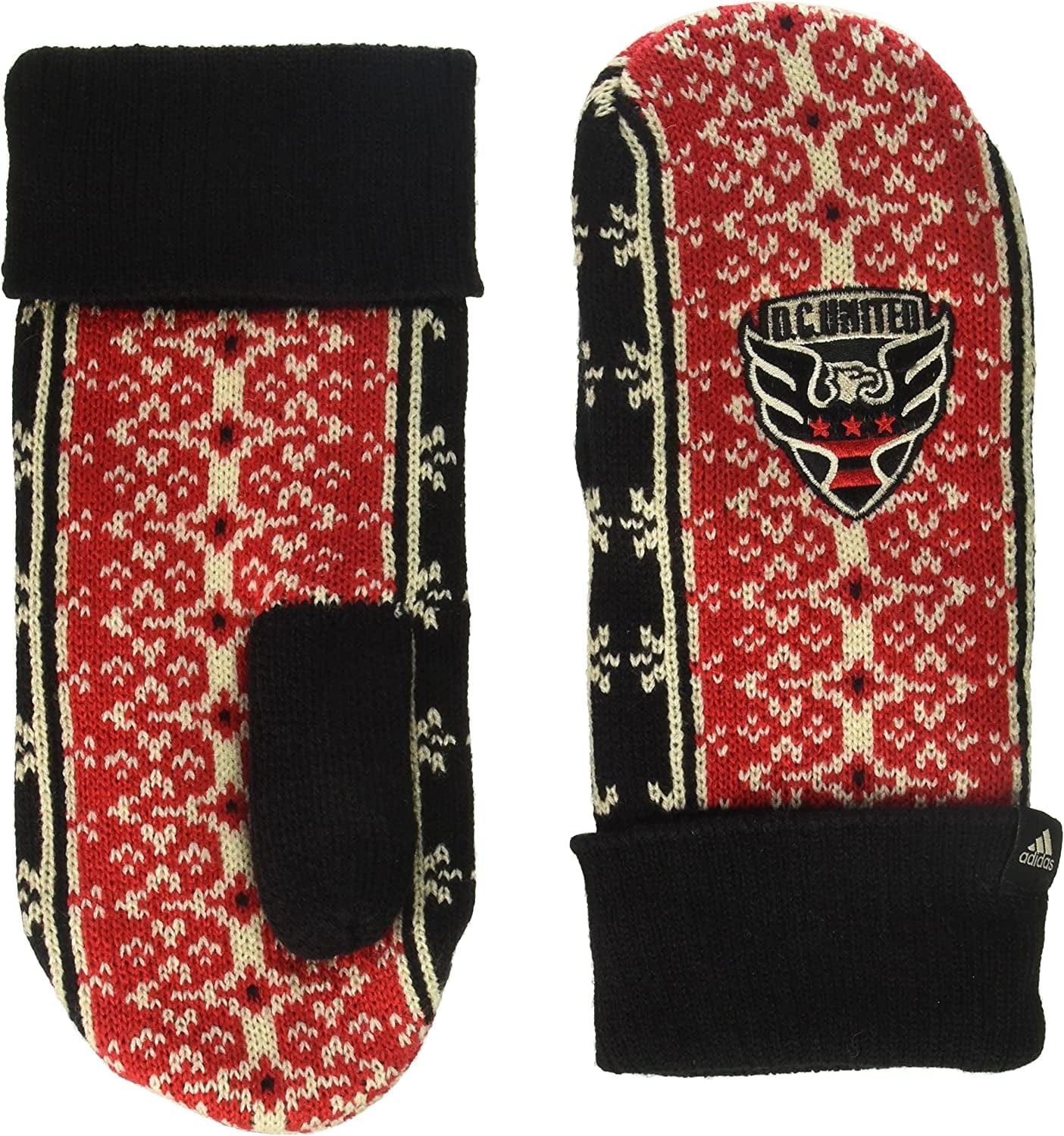 Adidas Fair Isle Mitten Apparel & Accessories > Clothing Accessories > Gloves & Mittens adidas Black/Red One Size