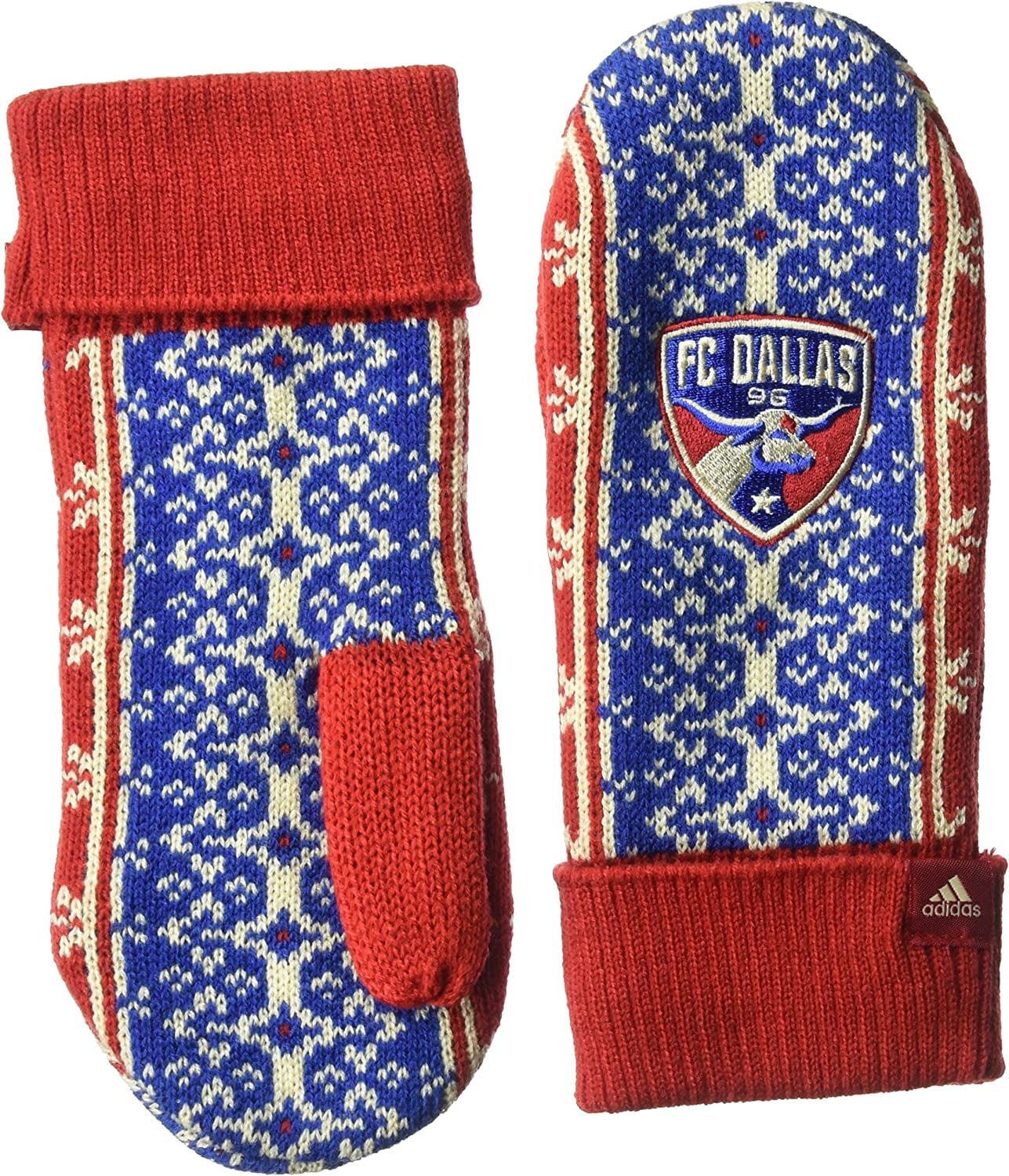 Adidas Fair Isle Mitten Apparel & Accessories > Clothing Accessories > Gloves & Mittens adidas Red/Royal One Size