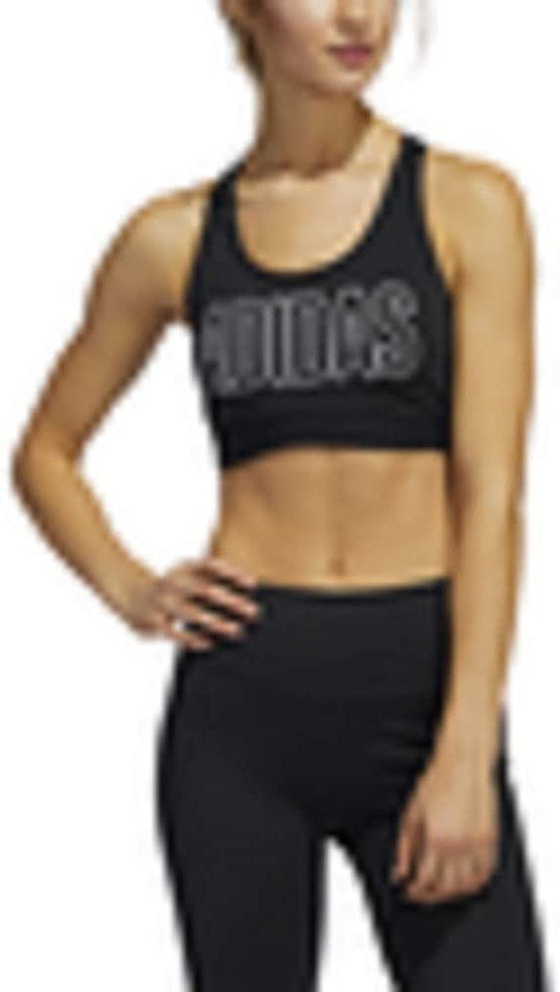 Adidas Women'S Don'T Rest Alphaskin Bra Black/White / Medium