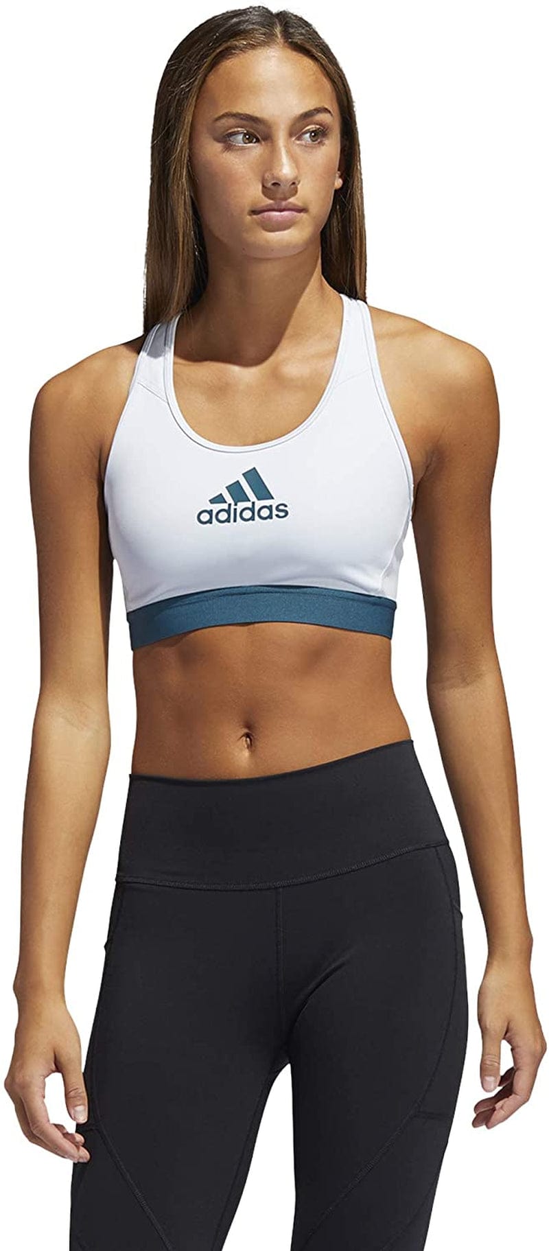 Adidas Women'S Don'T Rest Alphaskin Bra Halo Blue/Wild Teal / X-Small
