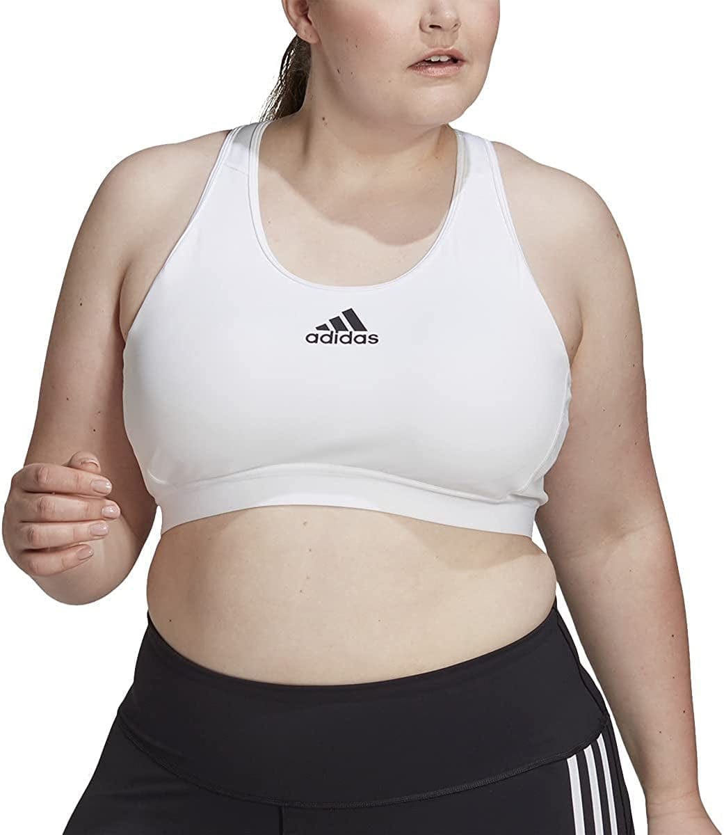 Adidas Women’S Don'T Rest Alphaskin Padded Bra White / 1X