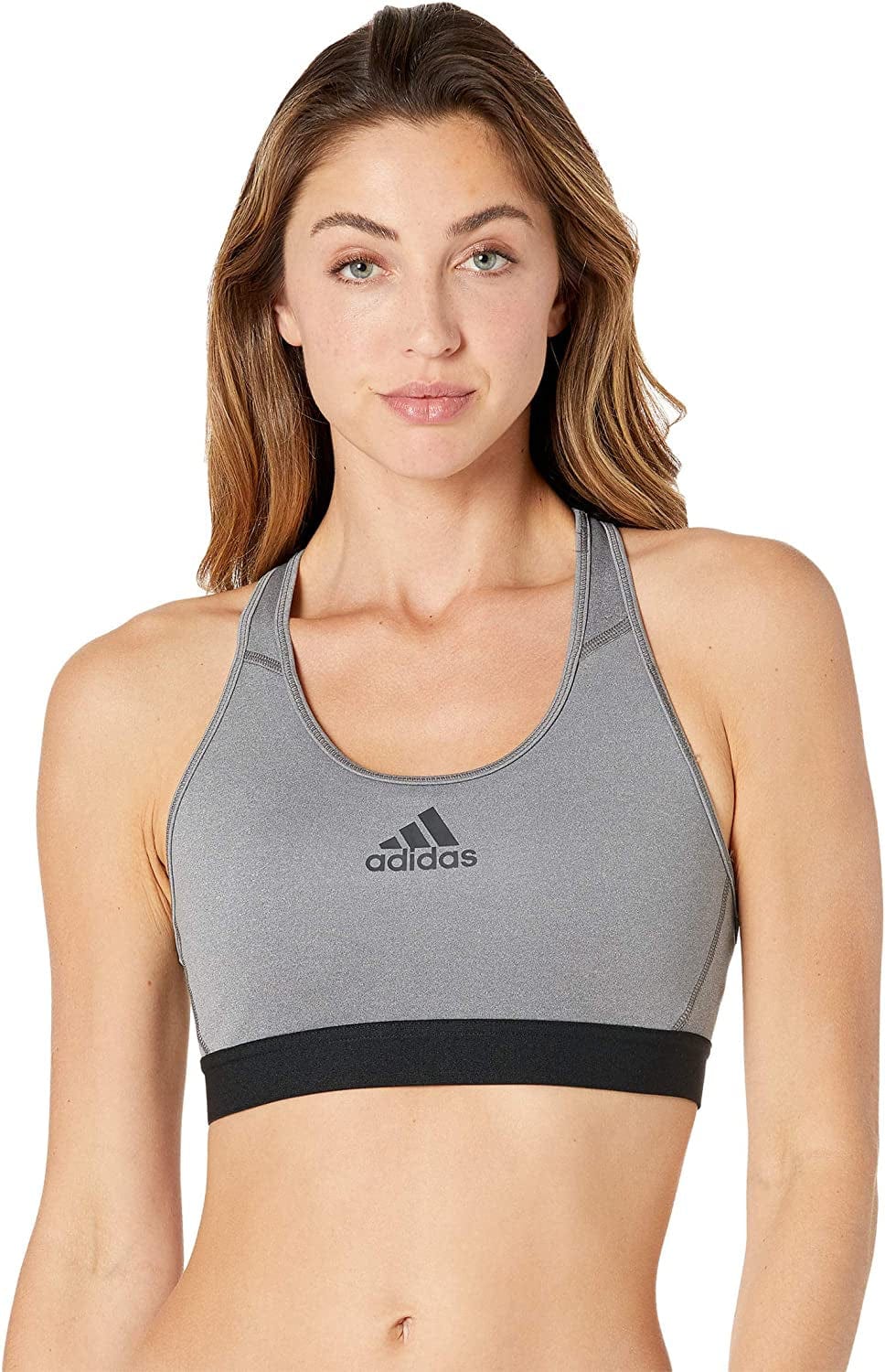 Adidas Women’S Don'T Rest Alphaskin Padded Bra Dark Grey Heather / XX-Large