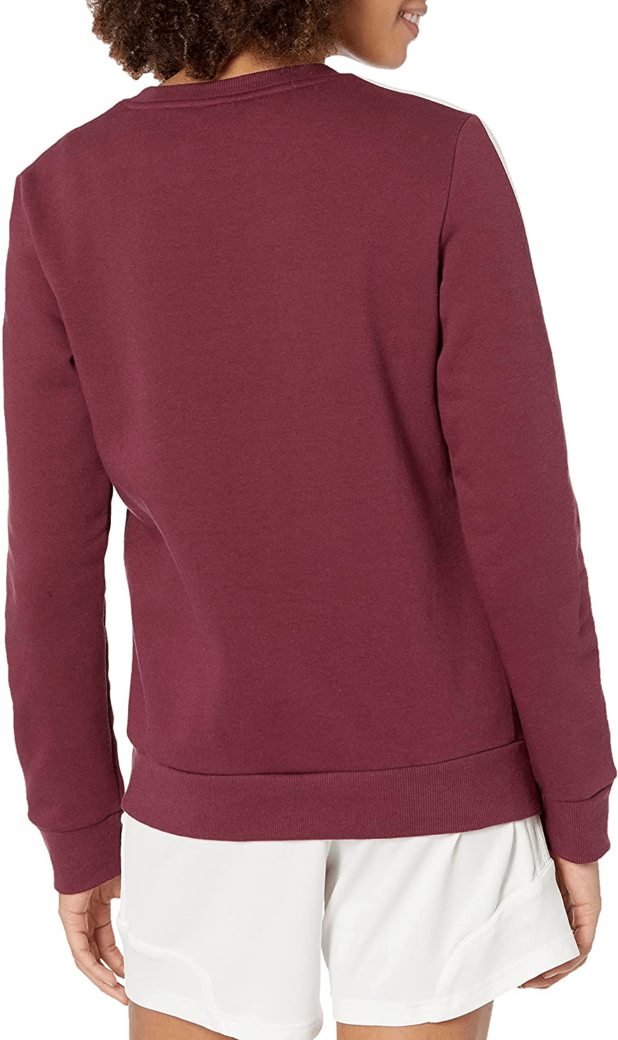 Adidas Women'S Essentials 3-Stripes Fleece Sweatshirt Apparel & Accessories > Clothing > Activewear Kylie Max