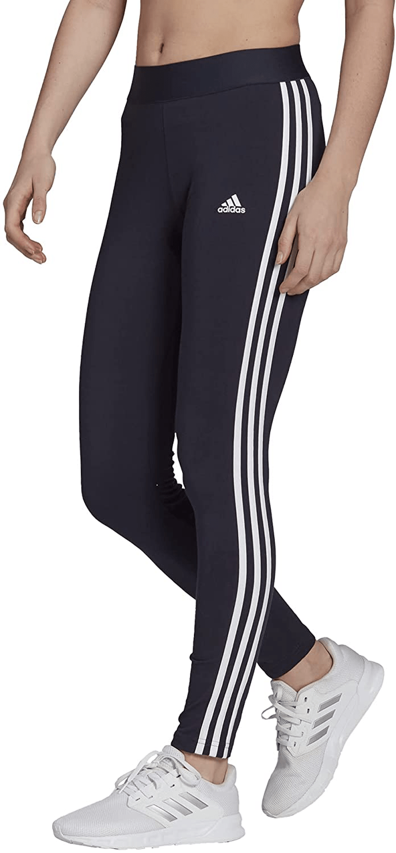 adidas Women's Loungewear Essentials 3-Stripes Leggings Apparel & Accessories > Clothing > Activewear adidas Legend Ink/White X-Large