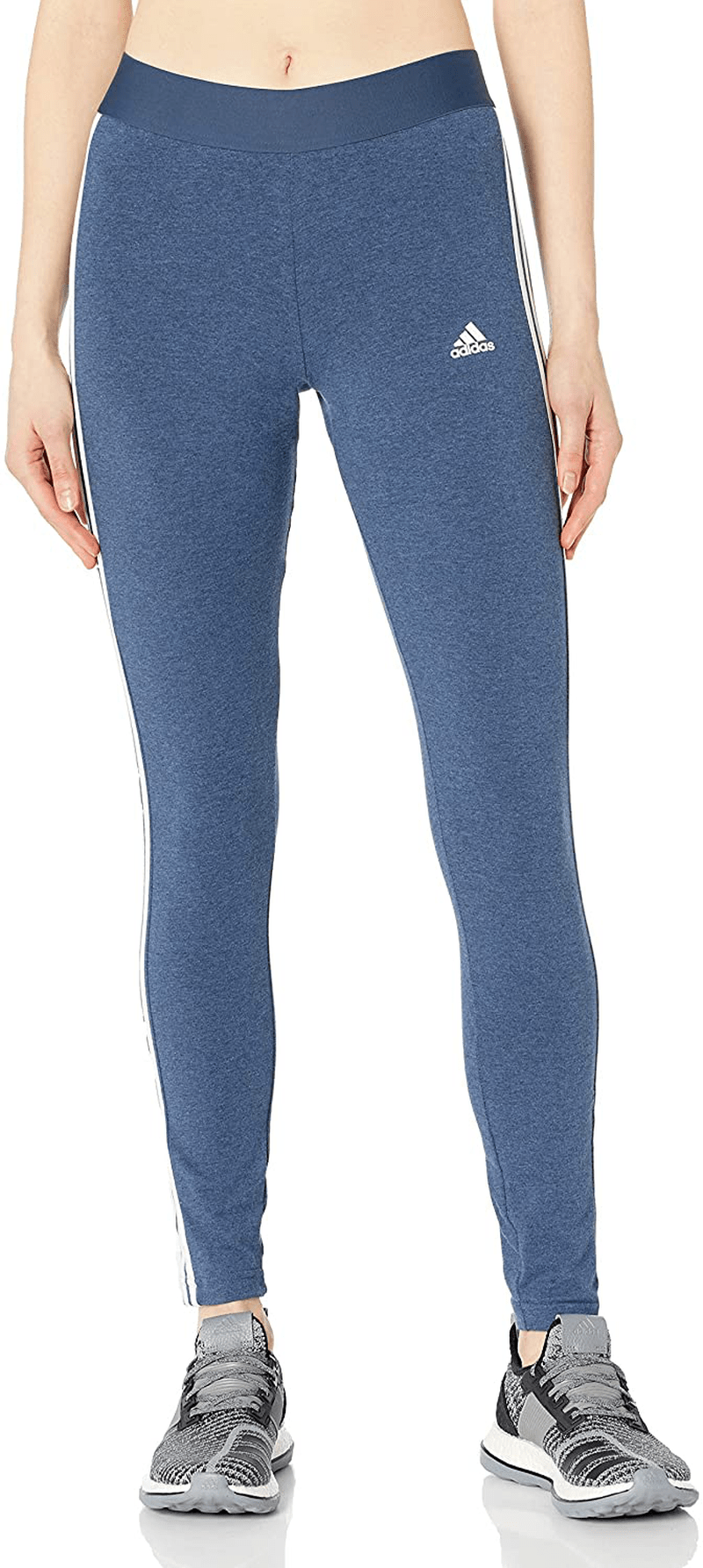 adidas Women's Loungewear Essentials 3-Stripes Leggings Apparel & Accessories > Clothing > Activewear adidas Crew Navy/White XX-Small