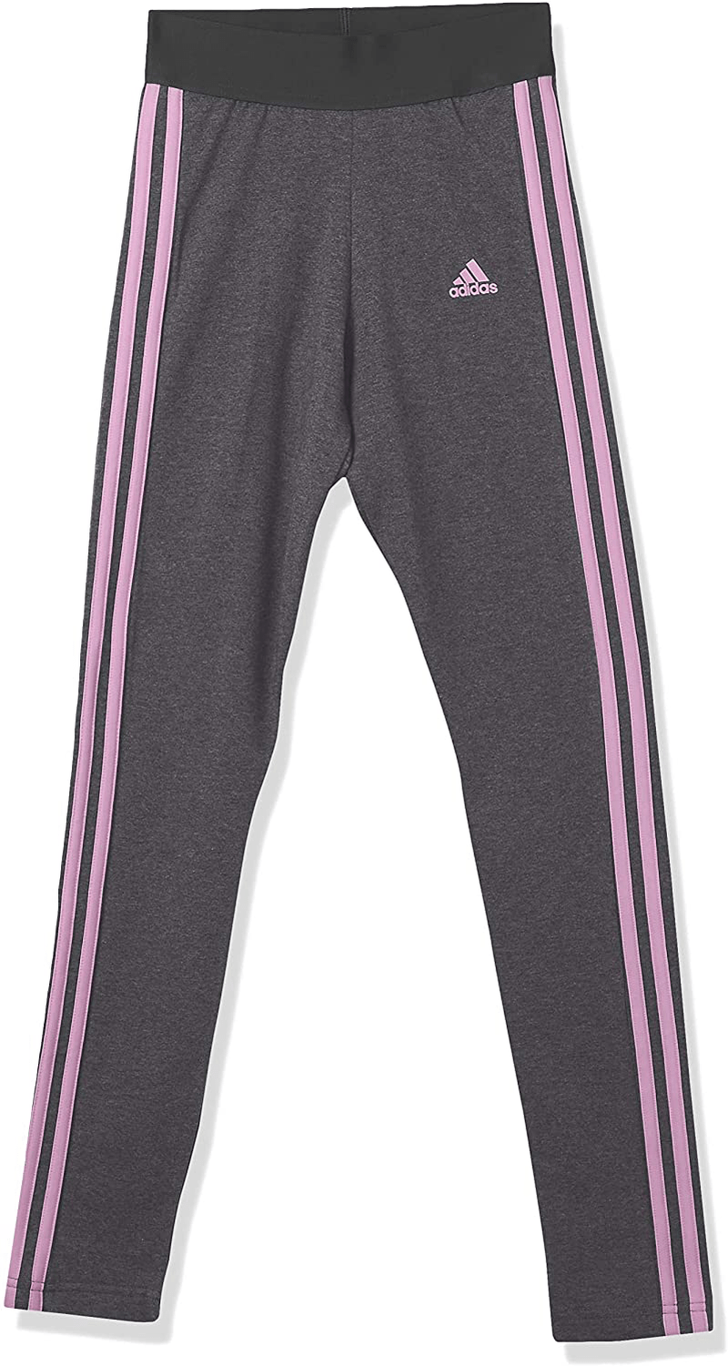 adidas Women's Loungewear Essentials 3-Stripes Leggings Apparel & Accessories > Clothing > Activewear adidas Dark Grey Heather/Clear Lilac XX-Small