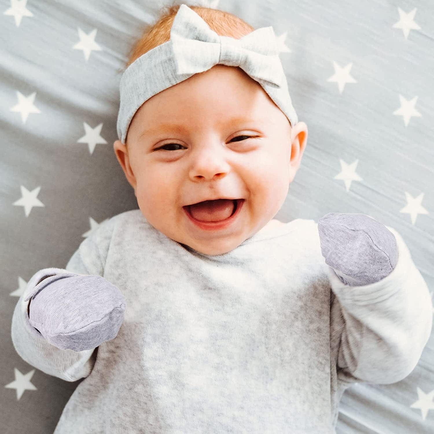 Adjustable Baby Mittens No Scratch Newborn Cotton Breathable Gloves Warm Baby Mitts for Boys Kids Apparel & Accessories > Clothing Accessories > Gloves & Mittens Newcotte