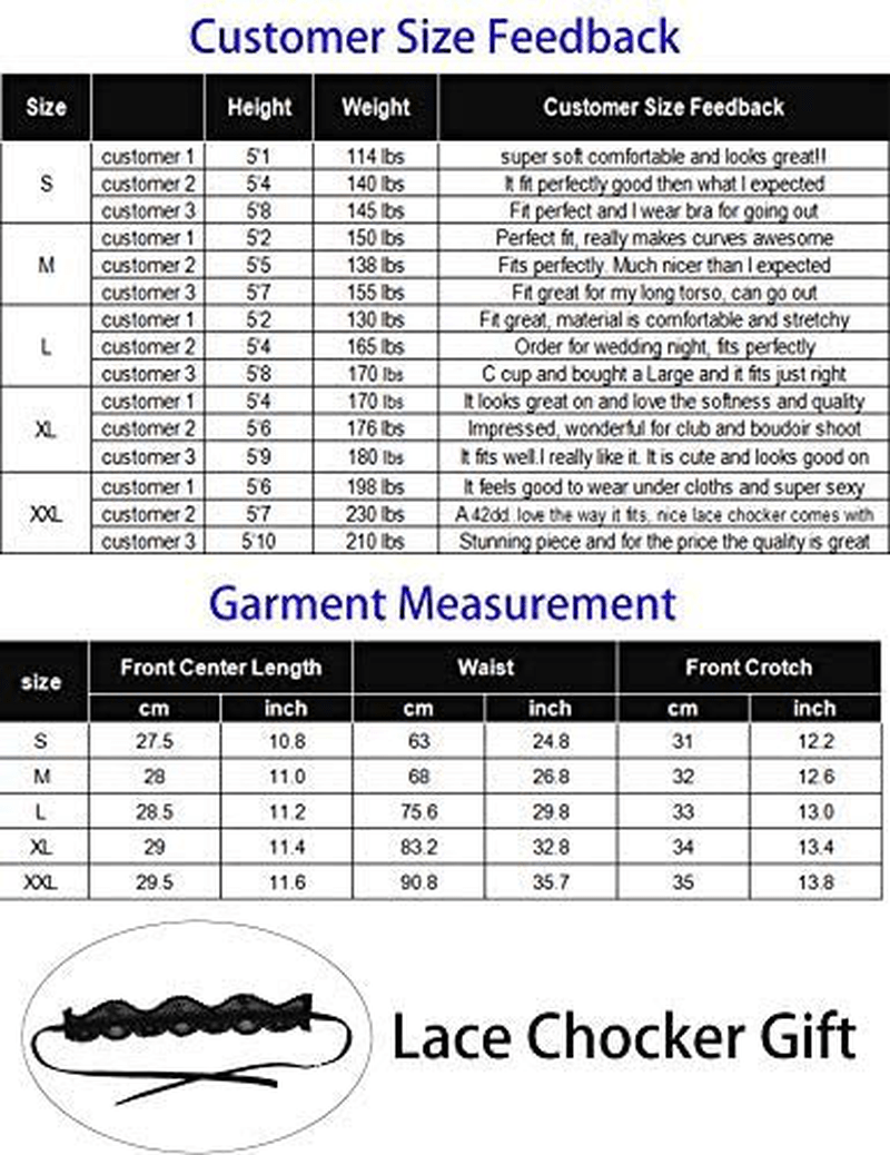 ADOME Lingerie For Women Lingerie Bodysuit Embroidered Lace Teddy with Choker One Piece Babydoll Apparel & Accessories > Clothing > Underwear & Socks > Lingerie ADOME