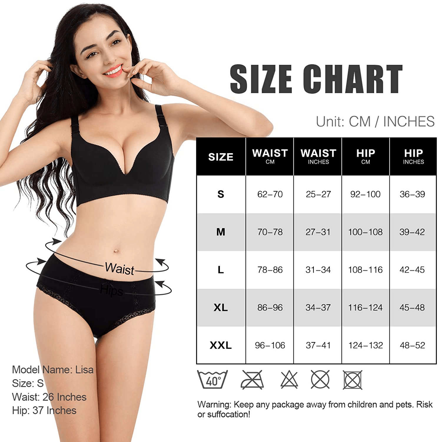 ADOVAKKER Womens Thong Cotton Sexy Lace Panties Underwear Pack Apparel & Accessories > Clothing > Underwear & Socks > Underwear ADOVAKKER