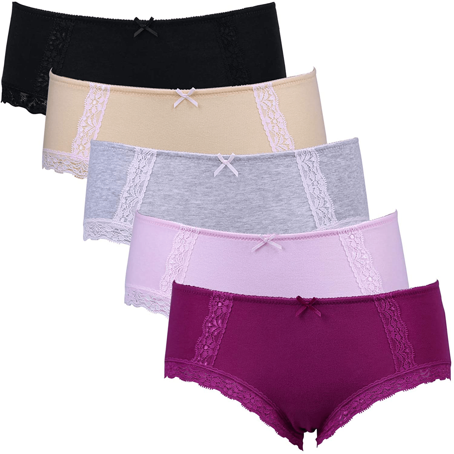 ADOVAKKER Womens Thong Cotton Sexy Lace Panties Underwear Pack Apparel & Accessories > Clothing > Underwear & Socks > Underwear ADOVAKKER