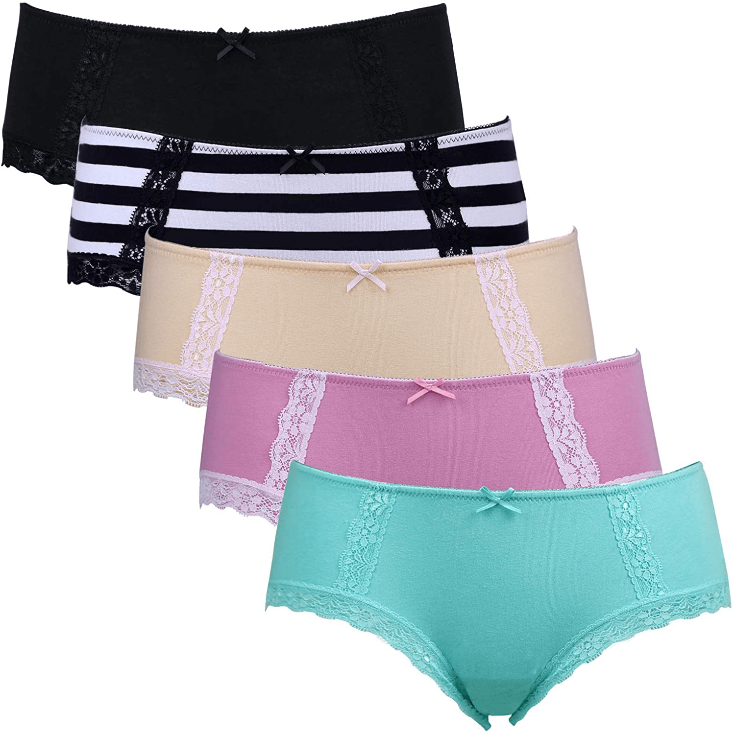 ADOVAKKER Womens Thong Cotton Sexy Lace Panties Underwear Pack Apparel & Accessories > Clothing > Underwear & Socks > Underwear ADOVAKKER