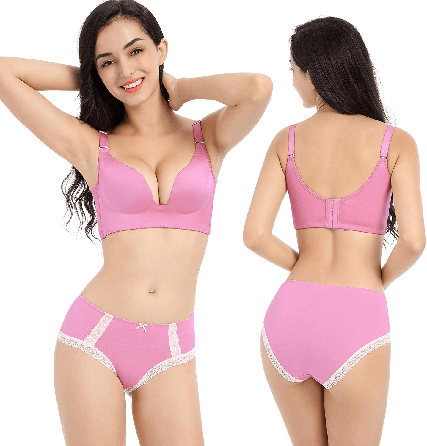 ADOVAKKER Womens Thong Cotton Sexy Lace Panties Underwear Pack Apparel & Accessories > Clothing > Underwear & Socks > Underwear ADOVAKKER