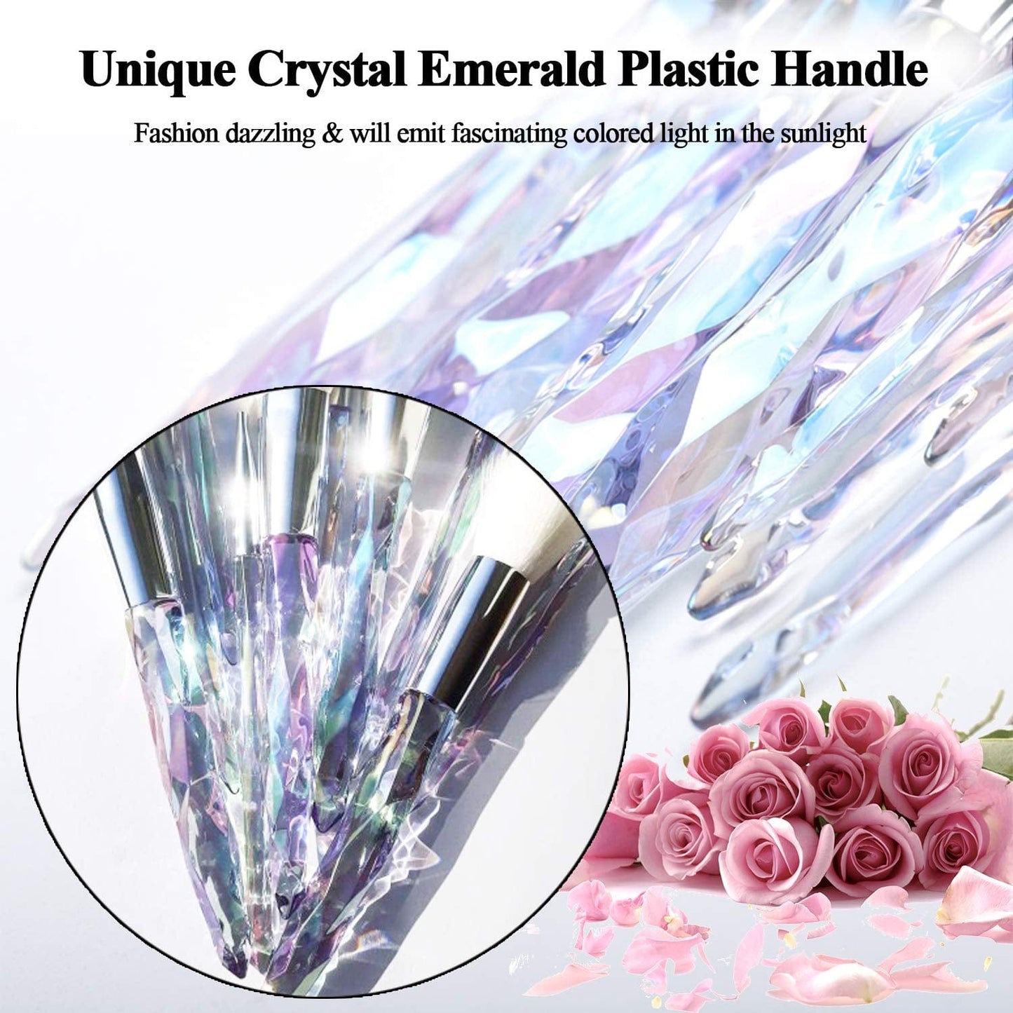 Adpartner 10PCS Makeup Brushes Popular Crystal Style Makeup Brush Set, Premium Synthetic Bristles Cosmetic Brush Professional Face Foundation Concealer Blush Eye Shadow Makeup Tools Health & Beauty > Personal Care > Cosmetics > Cosmetic Tools > Makeup Tools Adpartner