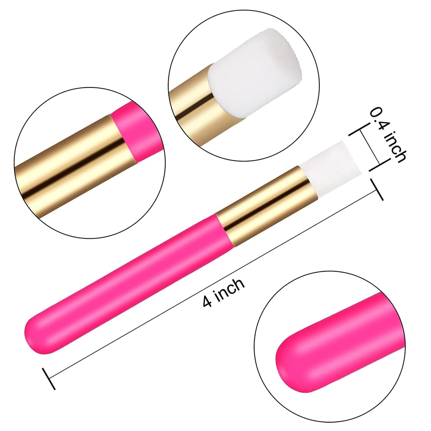 ADXCO 24 Pieces Lash Shampoo Brushes Facial Cleansing Brushes Cosmetic Eyelash Extension Peel off Blackhead Brush Remover Tool Cleansing Brush Nose Pore (Hot Pink) Health & Beauty > Personal Care > Cosmetics > Cosmetic Tools > Makeup Tools ADXCO