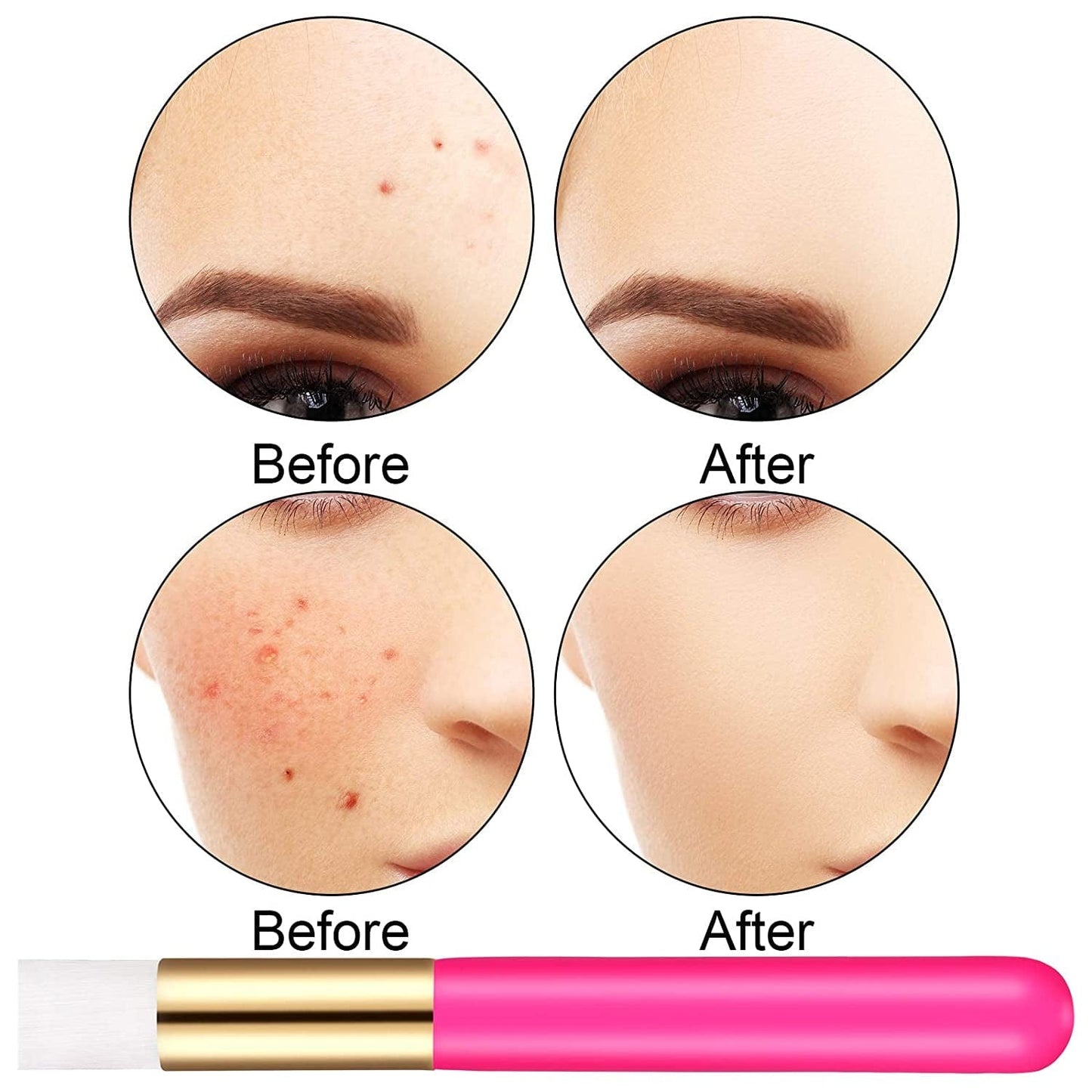 ADXCO 24 Pieces Lash Shampoo Brushes Facial Cleansing Brushes Cosmetic Eyelash Extension Peel off Blackhead Brush Remover Tool Cleansing Brush Nose Pore (Hot Pink) Health & Beauty > Personal Care > Cosmetics > Cosmetic Tools > Makeup Tools ADXCO