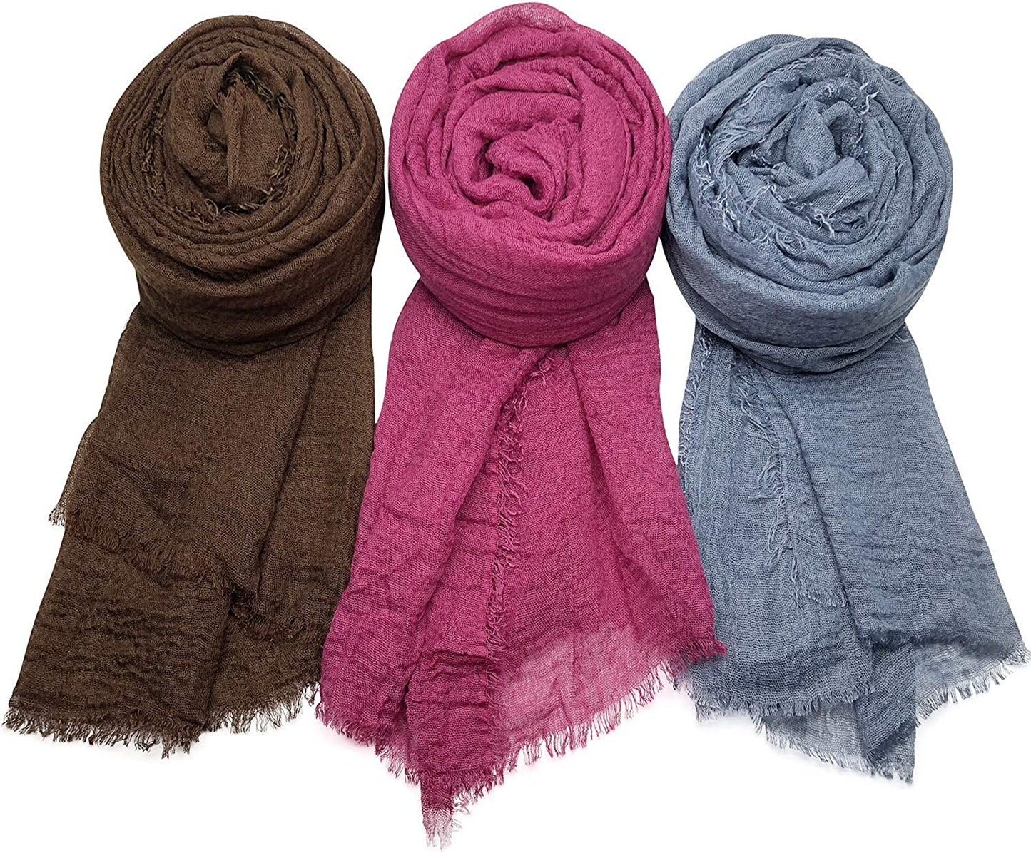 MANSHU 6 PCS Women Soft Scarf Shawl Long Scarf, Scarf and Wrap, Big Head Scarf Apparel & Accessories > Clothing Accessories > Scarves & Shawls MANSHU