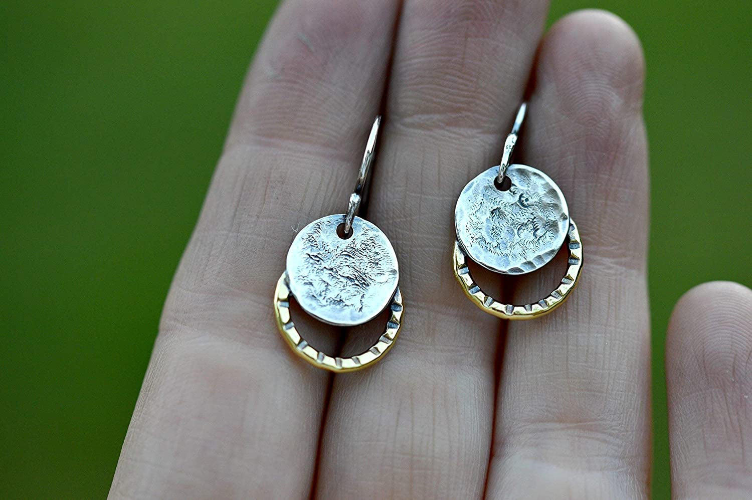 Sterling Silver Moon Earrings Dangle Earrings Gift for Her Apparel & Accessories > Jewelry > Earrings Blueskyblackbird