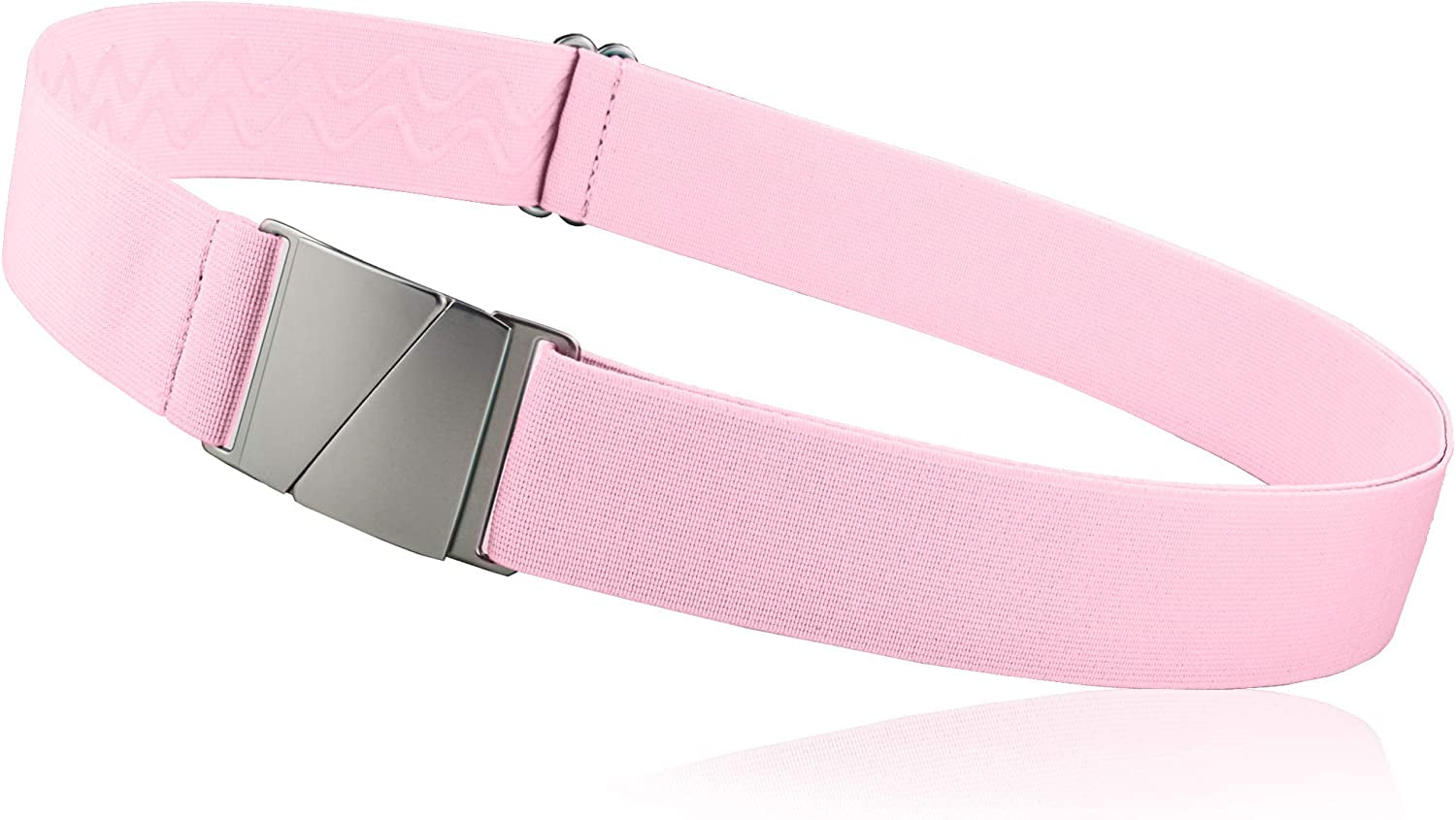 No Show Invisible Elastic Belts for Women & Men Non Slip Fits Waist Upto 50 Inch. Apparel & Accessories > Clothing Accessories > Belts ONE-BELT Pink