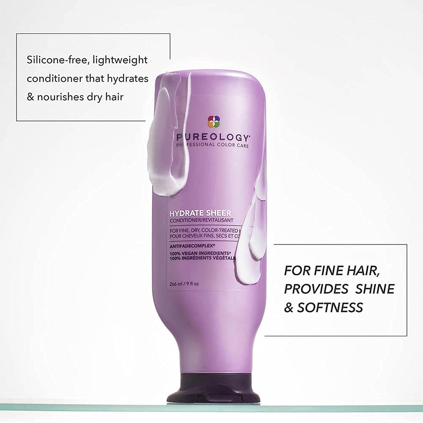 Pureology Hydrate Sheer Nourishing Conditioner | for Fine, Dry Color Treated Hair | Sulfate-Free | Vegan Health & Beauty > Personal Care > Hair Care Pureology
