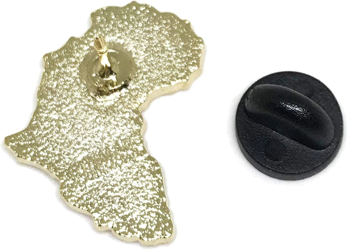 African American Map Flag Lapel Pin - Resist Brooch - BLM Protest Resistance