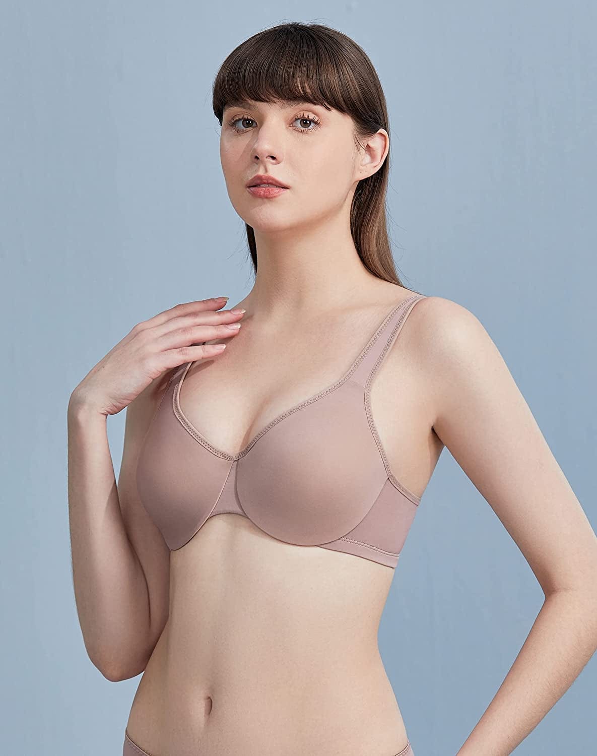 AILIVIN Underwire Women'S Minimizer Full Figure Bras Smooth Full Coverage Seamless Non Padded Cups Bra