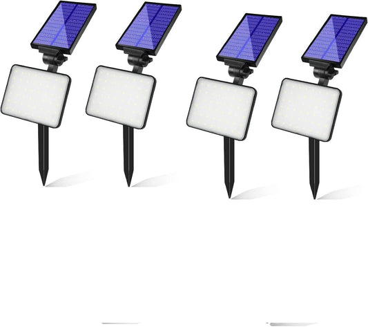 Aionarew Solar Outdoor Lights,Landscape Spotlights Outdoor 48 Leds Solar Spotlight Waterproof Powered Adjustable, 400 Lumens Outdoor Wall Lights for Lawn Garden Patio Deck Yard Driveway,4Pack Apparel & Accessories > Jewelry > Body Jewelry Aionarew