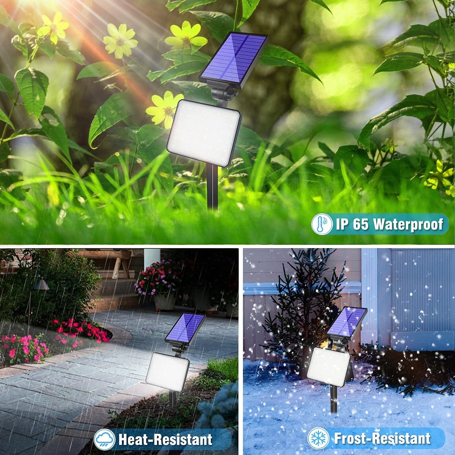 Aionarew Solar Outdoor Lights,Landscape Spotlights Outdoor 48 Leds Solar Spotlight Waterproof Powered Adjustable, 400 Lumens Outdoor Wall Lights for Lawn Garden Patio Deck Yard Driveway,4Pack Apparel & Accessories > Jewelry > Body Jewelry Aionarew