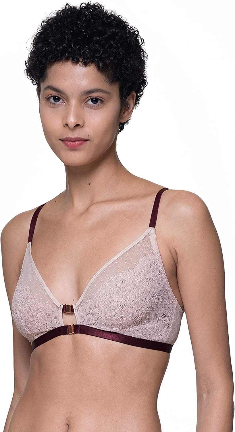 Air Lite Women'S Full Cup Light Padded Seam Free Wireless Bralette D01478M Non-padded Wireless - Pink - Hiya / 3X-Large