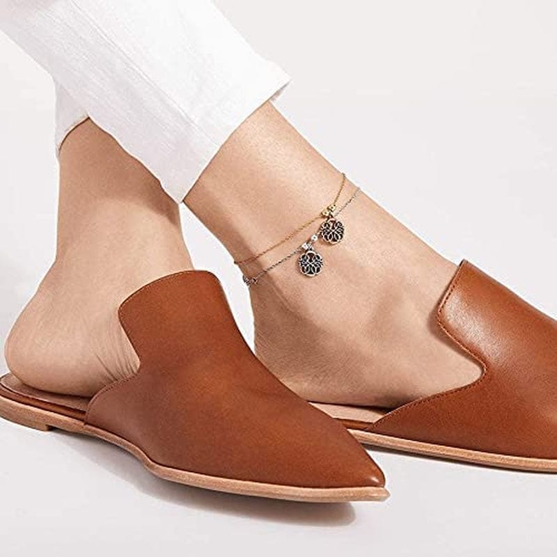 Alex and Ani Path of Symbols Adjustable Anklet for Women, Path of Life Charm, Rafaelian Finish, 11.5 In Apparel & Accessories > Jewelry > Anklets Alex and Ani