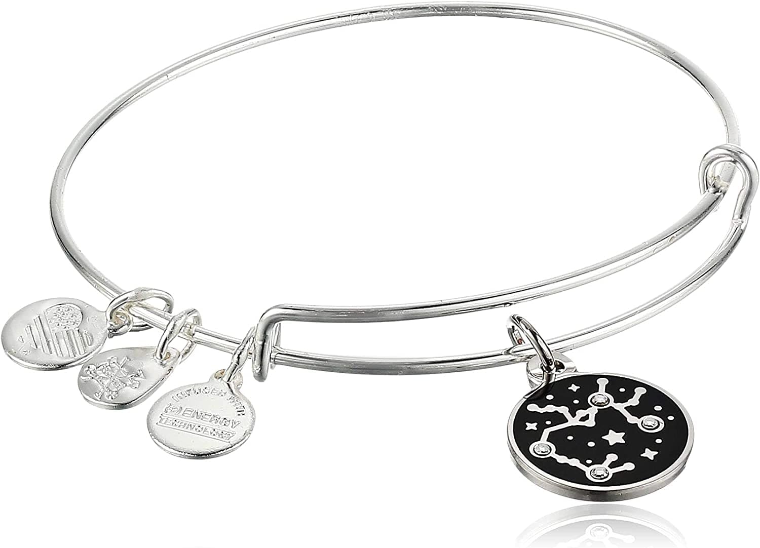 Alex and Ani Zodiac Expandable Bangle for Women, Zodiacs Charms, Black Epoxy and Crystals, Shiny Finish, 2 to 3.5 In Apparel & Accessories > Jewelry > Bracelets Alex and Ani Sagittarius