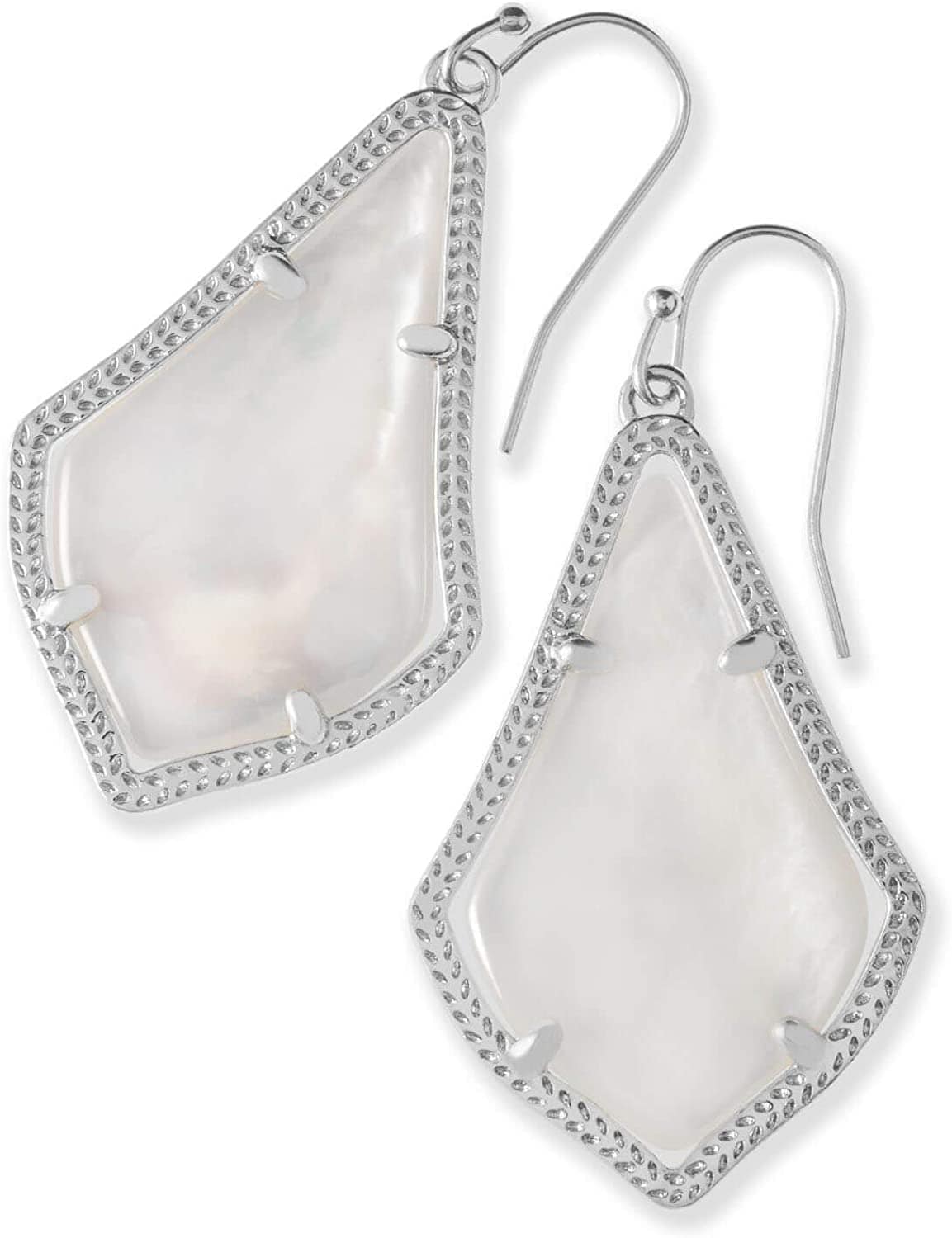 Alex Drop Earrings for Women, Fashion Jewelry RHODIUM - IVORY MOTHER OF PEARL