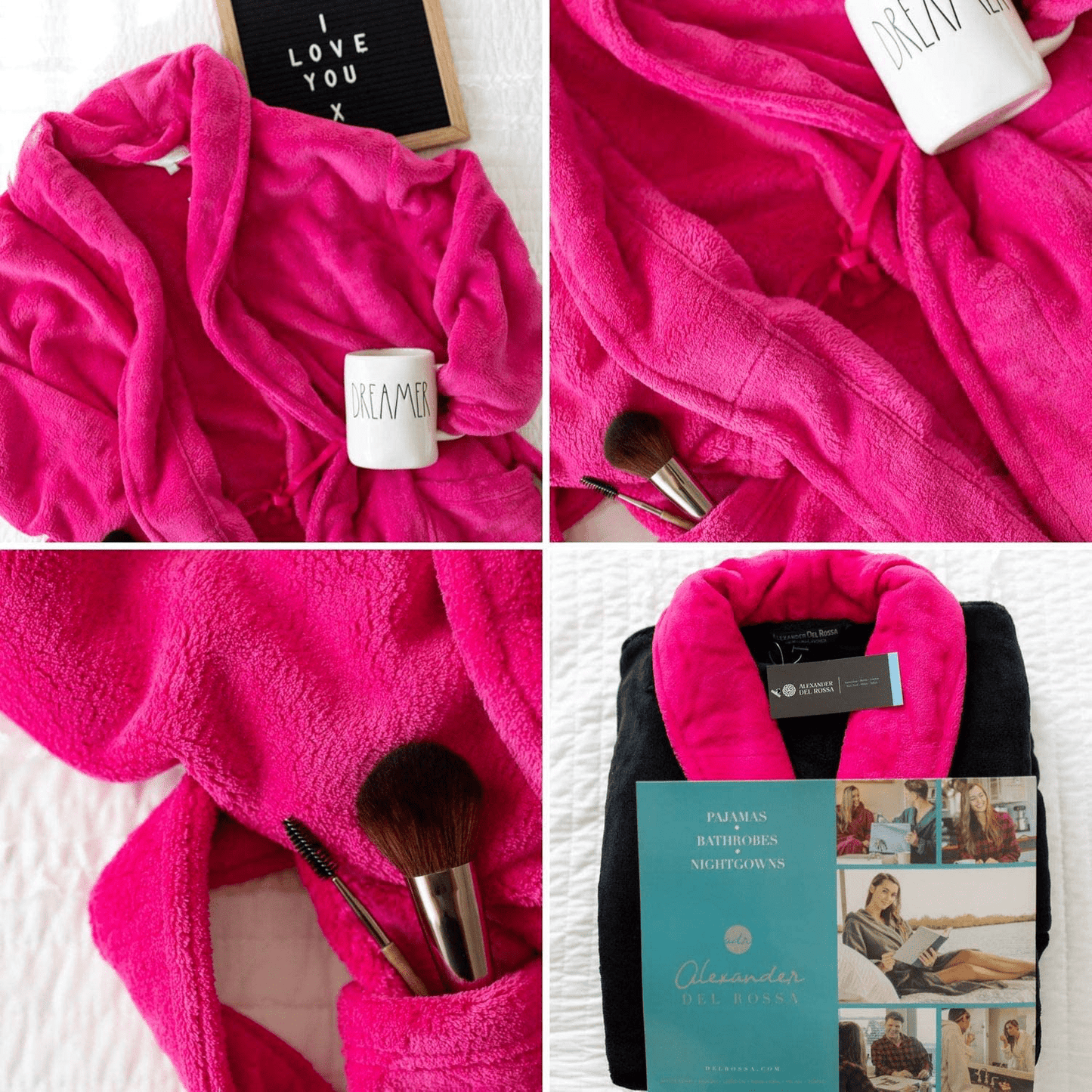 Alexander Del Rossa Women'S Warm Fleece Winter Robe, Long Plush Bathrobe Apparel & Accessories > Clothing > Sleepwear & Loungewear > Robes Kylie Max