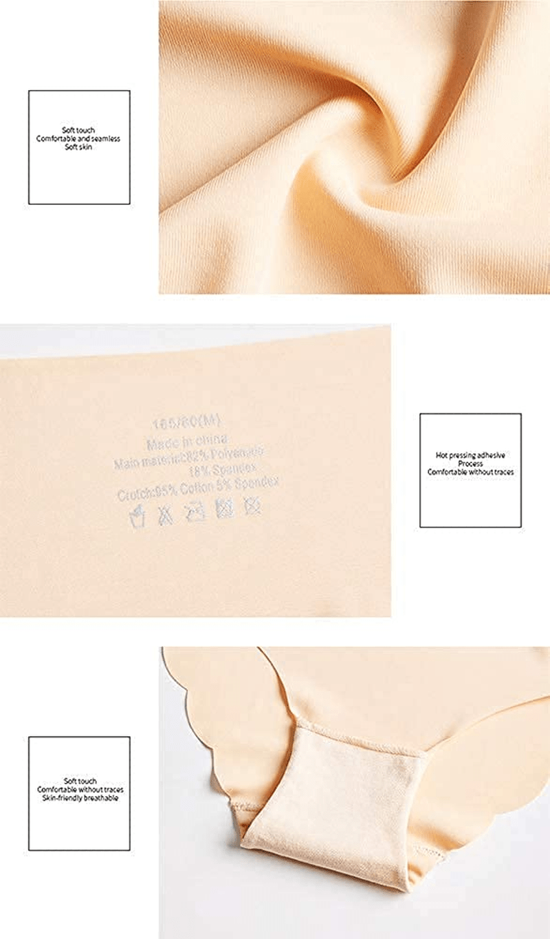 Alits Womens Seamless Bikini Underwear Laser Cut Hipster Panties Ice Silk Low-Rise Stretch Cheeky Briefs 6 Pack… Apparel & Accessories > Clothing > Underwear & Socks > Underwear Alits