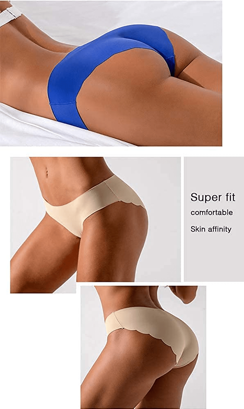 Alits Womens Seamless Bikini Underwear Laser Cut Hipster Panties Ice Silk Low-Rise Stretch Cheeky Briefs 6 Pack… Apparel & Accessories > Clothing > Underwear & Socks > Underwear Alits
