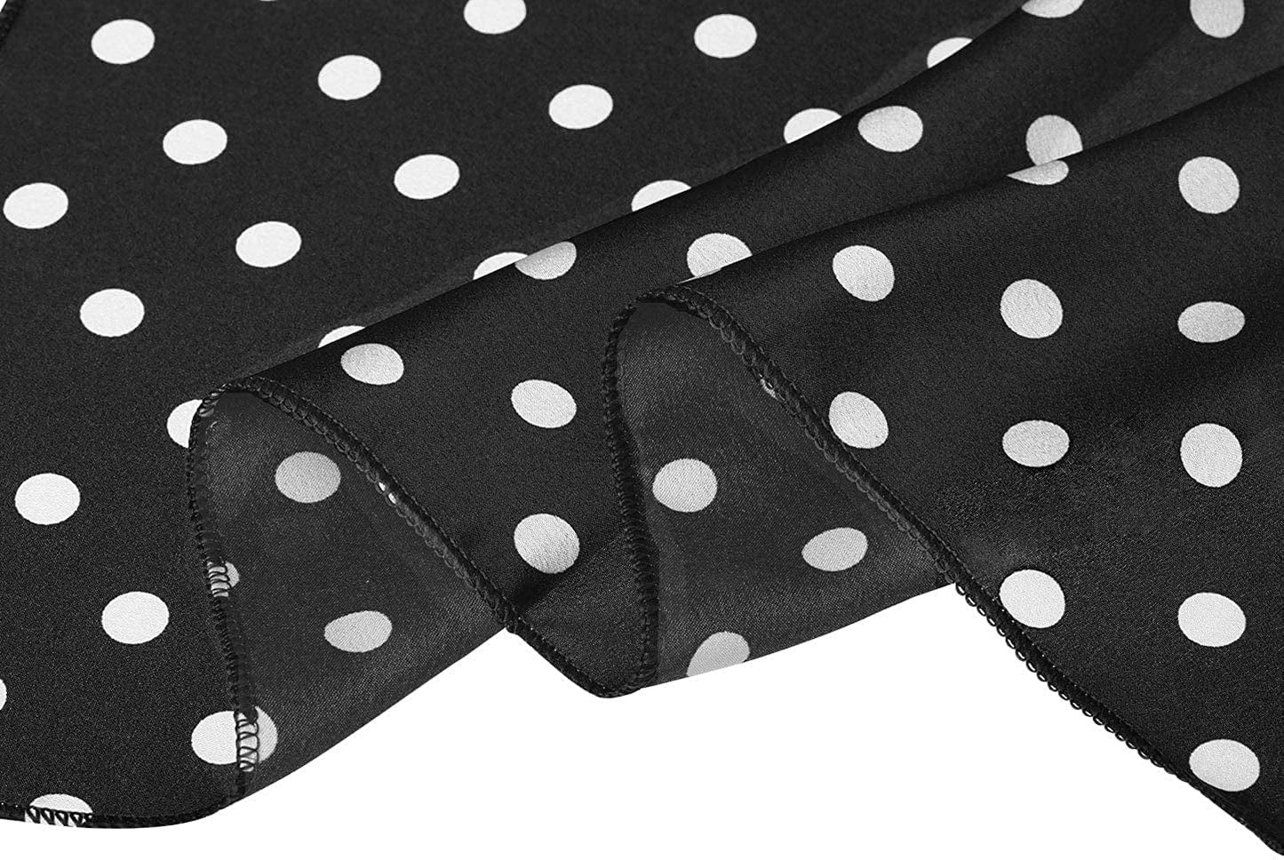 Allegra K 50Cm 1950S Vintage Retro Polka Dots Square Scarf Head Neck Scarves Kerchief Neckerchief Apparel & Accessories > Clothing Accessories > Bandanas & Headties Allegra K