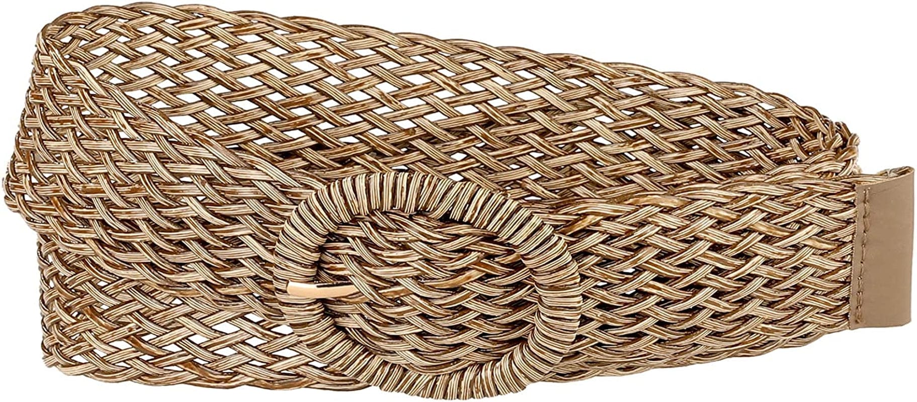 Allegra K Womens Skinny Waist Belts Braided Belts for Dress round Metal Buckle Adjustable Apparel & Accessories > Clothing Accessories > Belts Allegra K Brown 58-84cm/22.83-33.07"